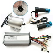 Miumaeov Electric Brushless Dc Motor Kit 60V 2000W Brushless Motor with Controller and Pair of Universal Throttle Conversion Kit for Electric Scooter Bike Motorcycle DIY Part