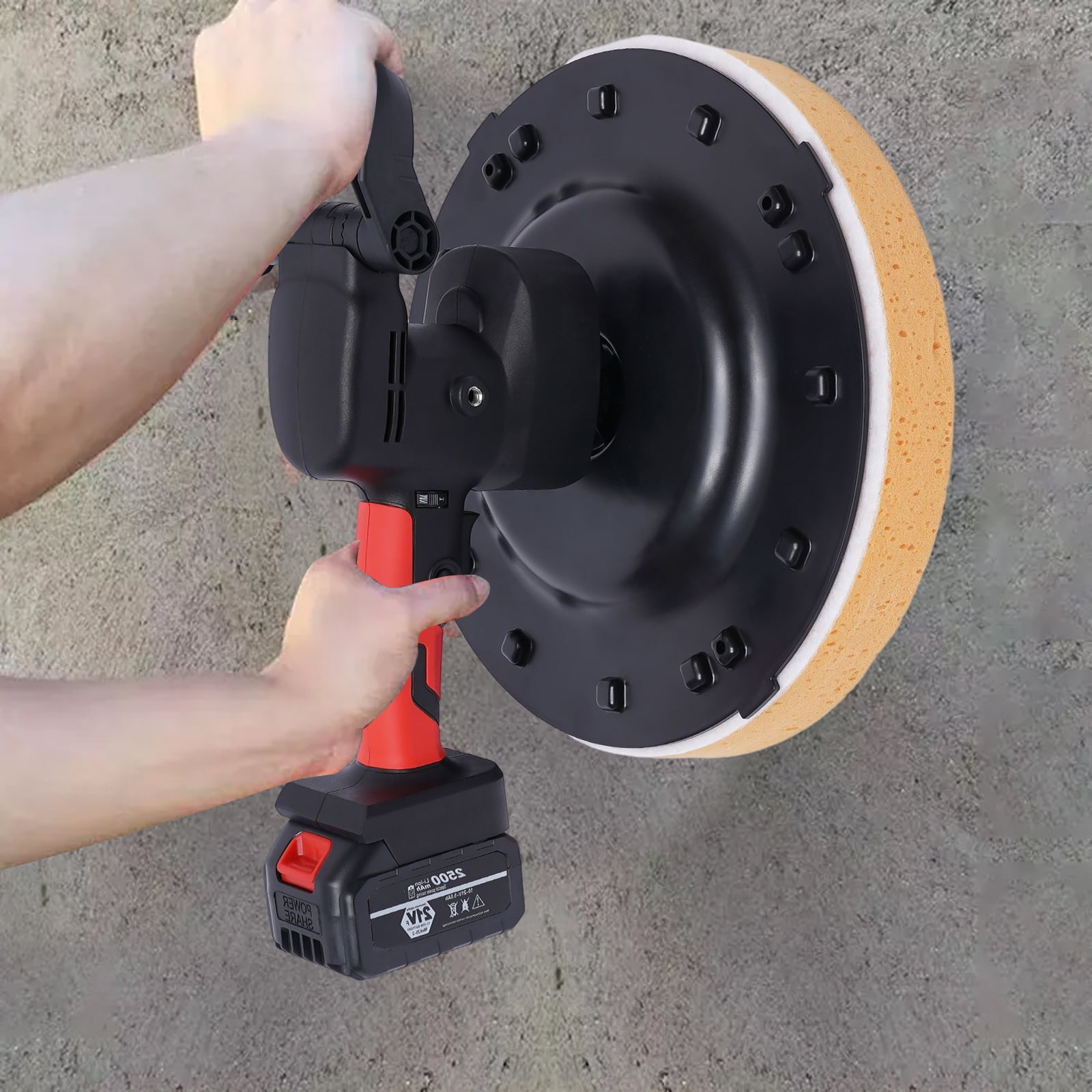 Miumaeov Handheld Drywall Sander with 15inch Sanding Pad 70180RPM Variable Speed Electric