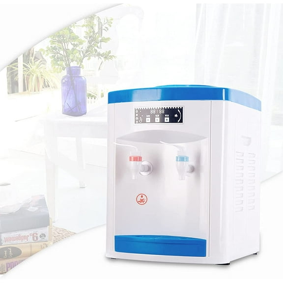 Miumaeov Electric Hot and Cold Water Table Water Drinking Machine Water Dispenser Stainless Steel Low Noise White