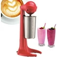 thumbnail image 1 of Miumaeov Electric Milkshake Maker, 500ml Capacity, 2-Speed, Drink Mixer, Red, 1 of 9