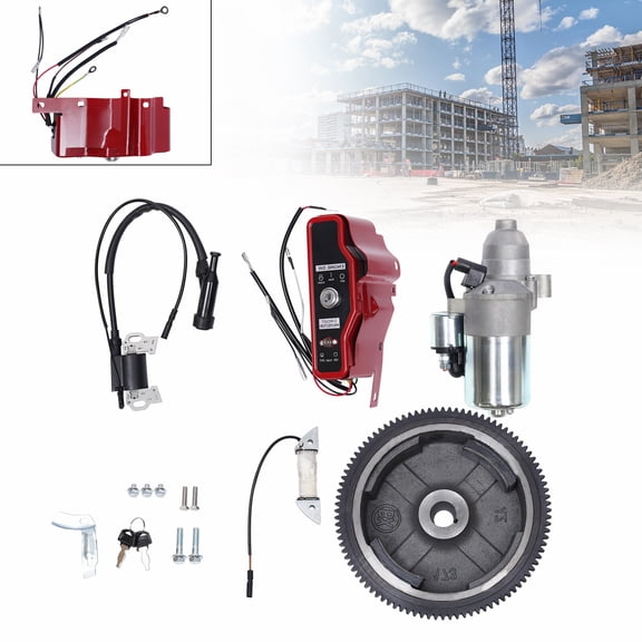 Miumaeov Electric Start Flywheel Starter Motor Kit For Honda GX240 8HP GX270 9HP Engine