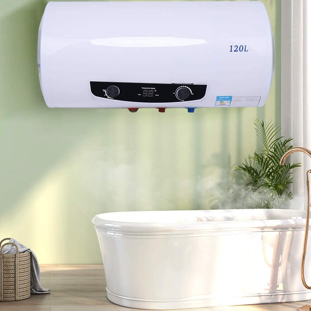 Miumaeov Electric Tank Hot Water Heater Wall Mounted Full-Automatic Control Hot Water for Home ...
