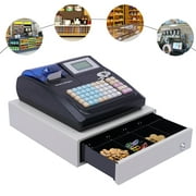 Miumaeov Electronic Cash Register, Electronic POS System Cash Register with 48-Keys 8-bit LED Digital Display for Restaurants, Supermarkets, Convenience Stores