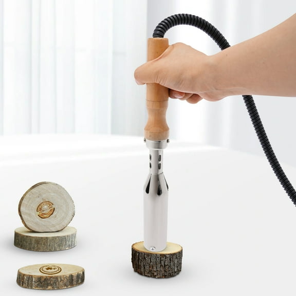 Miumaeov Embossing Machine 350W Handheld Hot Foil Machine with Adjustable Temperature Free Standing Manual Hot Foil Tool for Woodworker Leather Plastic PU PVC Paper Wood