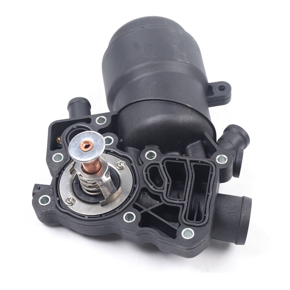 Miumaeov Engine Oil Filter Housing with Thermostat Assembly for 2013-2016 Audi A6 A7 A8 Quattro Q5 Q7 TDI 3.0L V6 059115389P