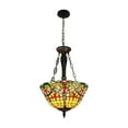 thumbnail image 1 of Miumaeov European Retro Style Pendant Lamp Stained Glass Reverse Chandelier Multicolorfull Handcraft House Decor 15.7", 1 of 13