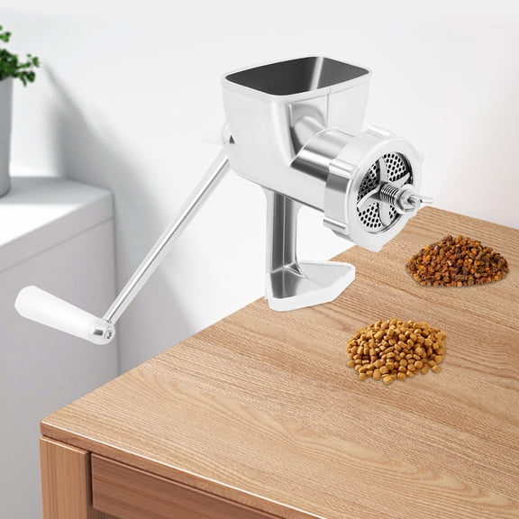 Miumaeov Feed Pellet Machine,Mill Manual Birds Fishing Bait Food Maker with 0.06+0.08+0.1+0.12+0.32"Molds Animal Feed Granulator for Domestic and Commercial