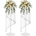 thumbnail image 1 of Miumaeov Flower Vases Acrylic Vase Stands Crystal Wedding Centerpiece, 1 of 9