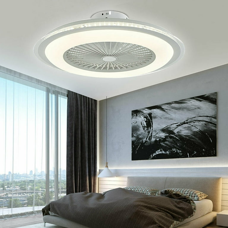 40cm E27 Ceiling Fans With Lights And Remote Control, 3 Speed 3 Color Temperature Ceiling Fan