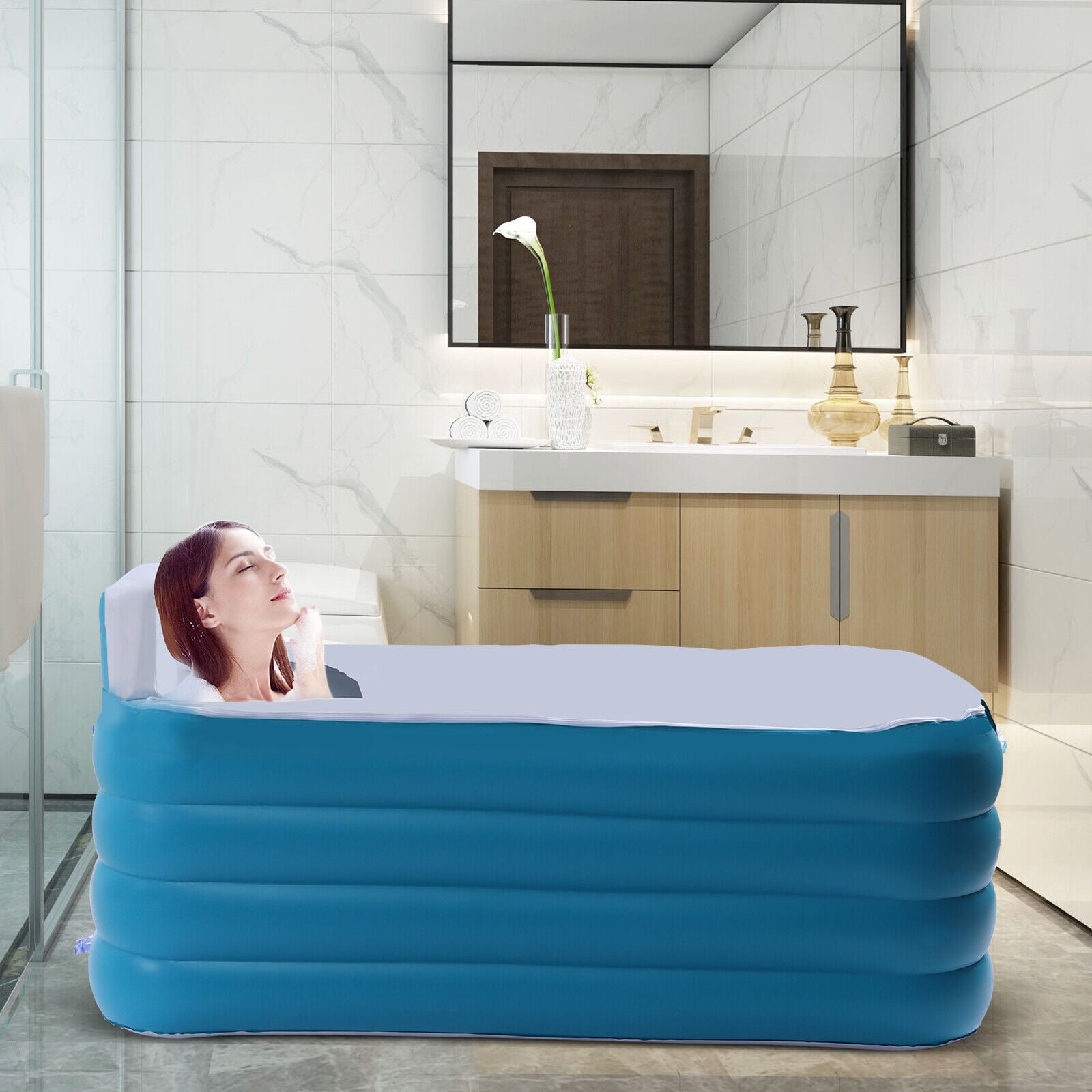 Trendix bathtub for adult bath tub 55 inch portable foldable bathtub