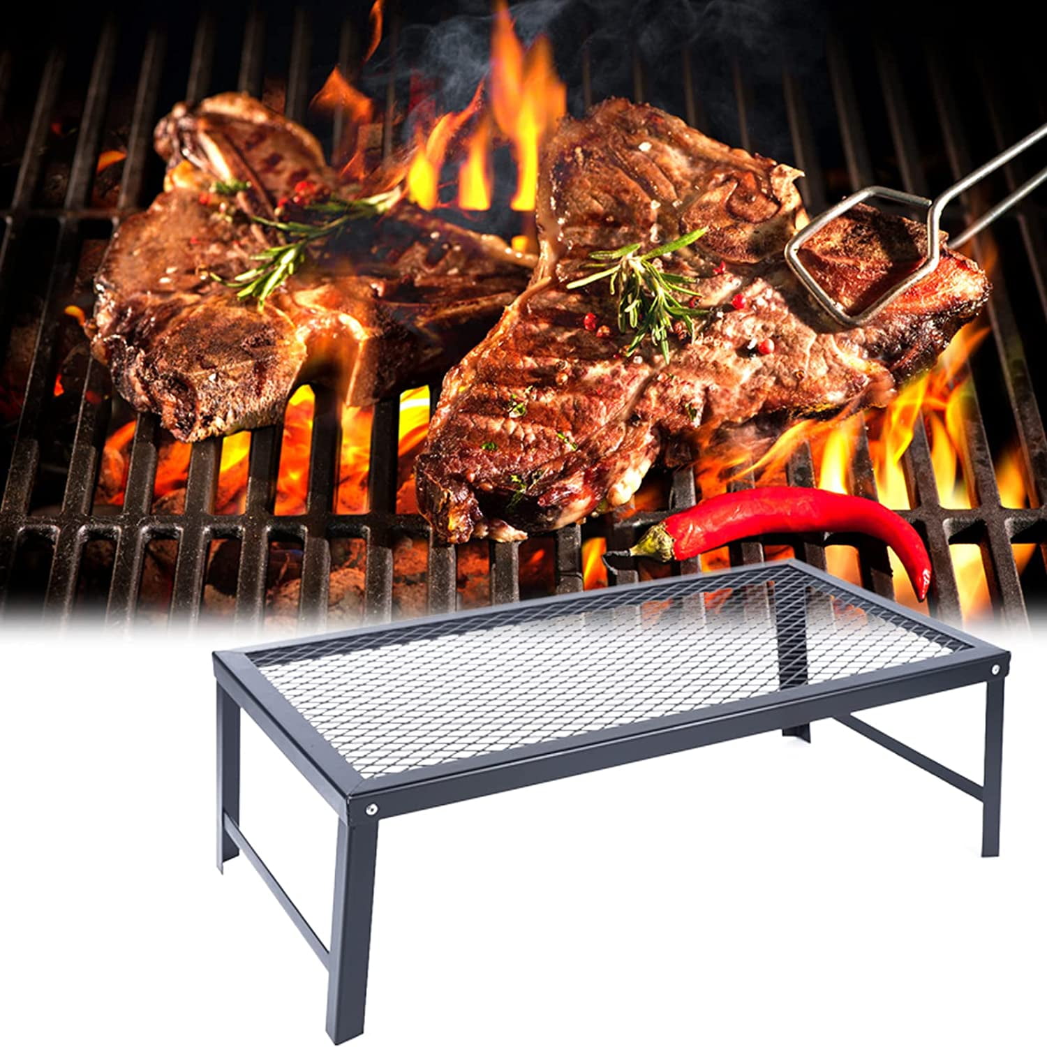 Bowake Portable Fire Pits Outdoor Camping Foldable Mesh Fire Pits Portable Fireplace Bowake Portable Fire Pits Outdoor Camping Foldable Mesh Fire Pits Portable Fireplace