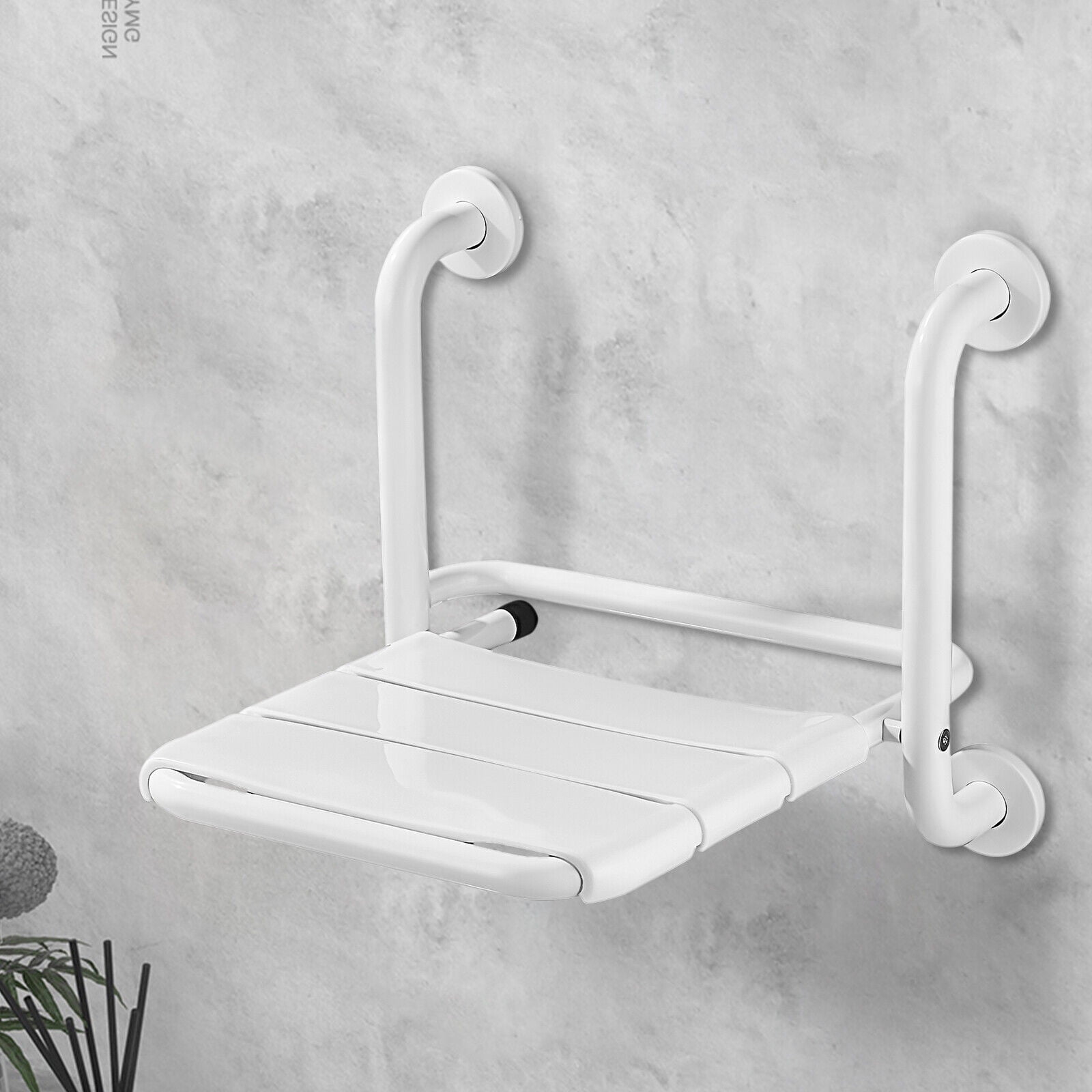 Miumaeov Folding Bath Seat, Stainless Steel Wall Mount Shower Stool ...