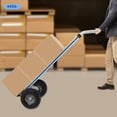 thumbnail image 1 of Miumaeov Folding Hand Truck 400/500 Lbs Dolly Cart Heavy Duty Steel Hand Cart with Telescoping Handle Foldable Rolling Hand Truck with Wheels for Warehouse Supermarket, 1 of 8