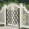 thumbnail image 1 of Miumaeov Folding Security Gate Metal Expandable Barricade Gate with Casters and Padlock Flexible Garden Fence for Garage Storefronts Parking Lots, 1 of 13