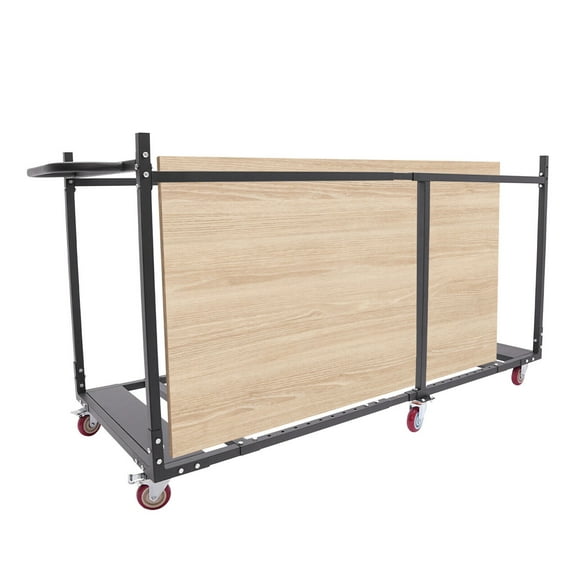 Miumaeov Folding Table Rack Dolly Cart W/ Casters Max 8 Round Table 12 Folding Table