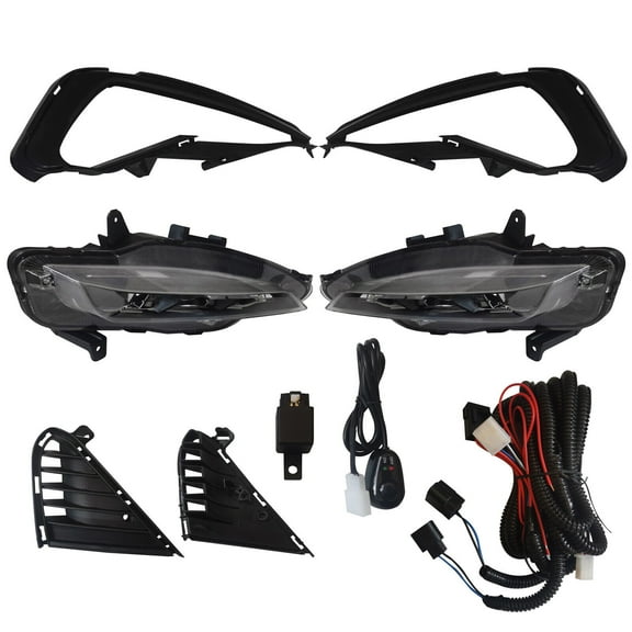 Miumaeov For 2019-2020 Kia Optima LED Fog Lights Front Bumper Lamps Kit w/ Wiring Set Passenger and Driver Side