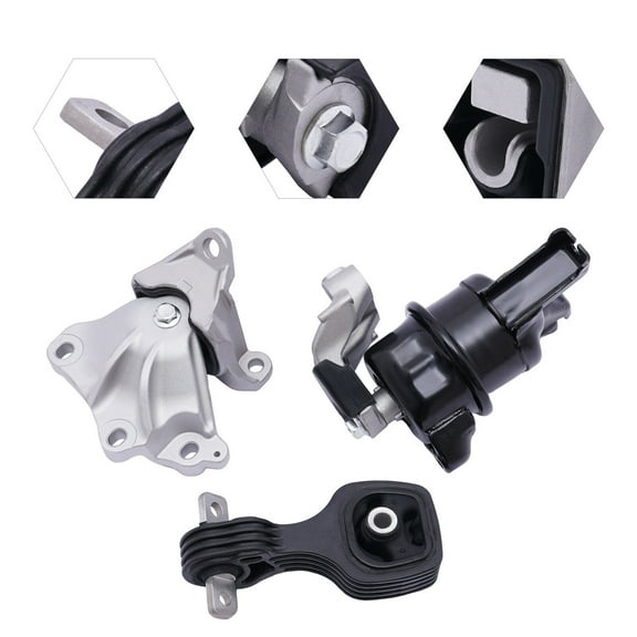 Miumaeov For Honda Civic 2012-2013 1.8L Engine Motor & Torque Rod & Transmission Mount Kit OEM# MK024, 65021, MK073