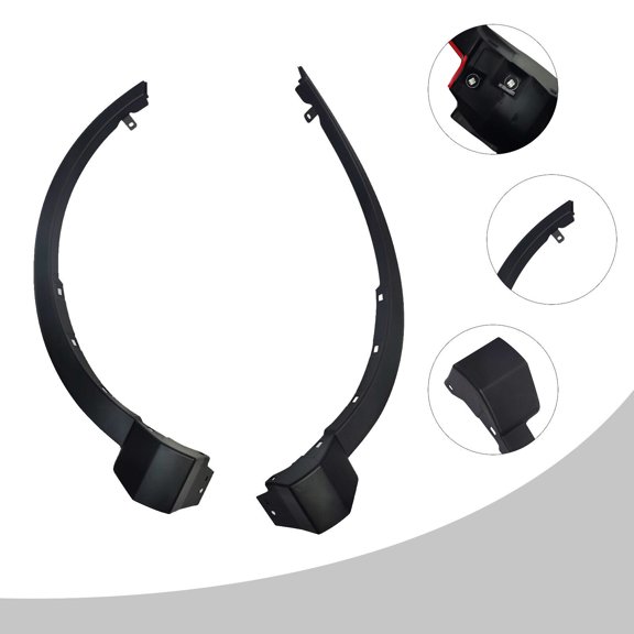 Miumaeov For Toyota RAV4 2016-2019 Pair Front Fender Flare Trim Molding Left+Right Side