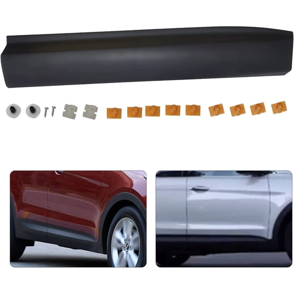 Miumaeov Front Right Door Lower Molding Door Garnish for 2013-2018Hyundai Santa Fe Sport Replacement OEM 87722-4Z000 87721-4Z000