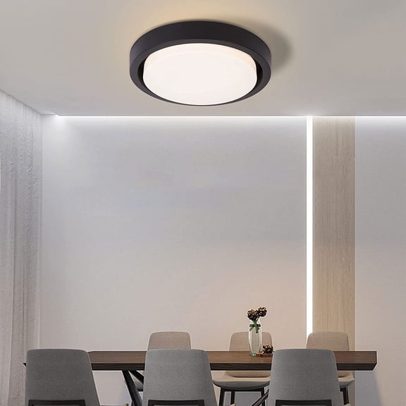 Miumaeov Frosted Acrylic Lampshade LED Ceiling Light Kitchen Lamp Home Fixture 4000K 18W