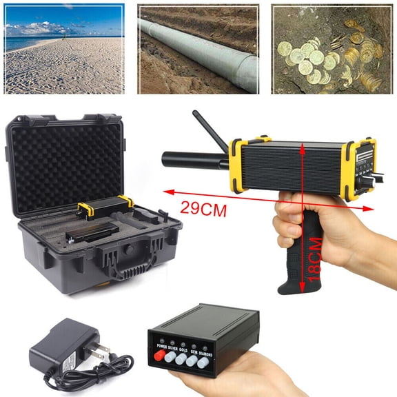 Miumaeov GR-100 Gold Metal Detector Long Range Treasures Detector Gem Hunter LED Screen for Silver Gold 0-1000M