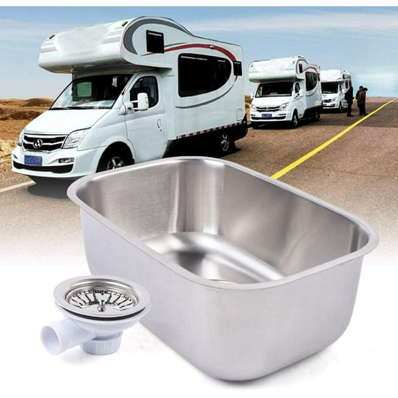 Miumaeov GR-536 Kitchen Sink Boat Caravan Camper Sink Caravan Camper Boat Stainless Steel 304 Hand Wash Basin Kitchen Sink