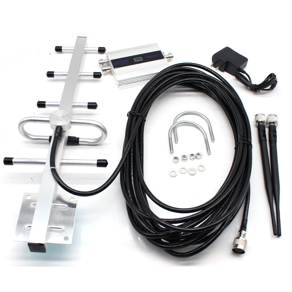Miumaeov GSM 900MHz Cell Phone Signal Booster Repeater Amplifier+Yagi Antenna 4G Indoor