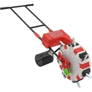 Miumaeov Garden Hand Push Seeder, Planter Multi-Functional Wheeled Seed Sower 9in Spacing Precision Seeding