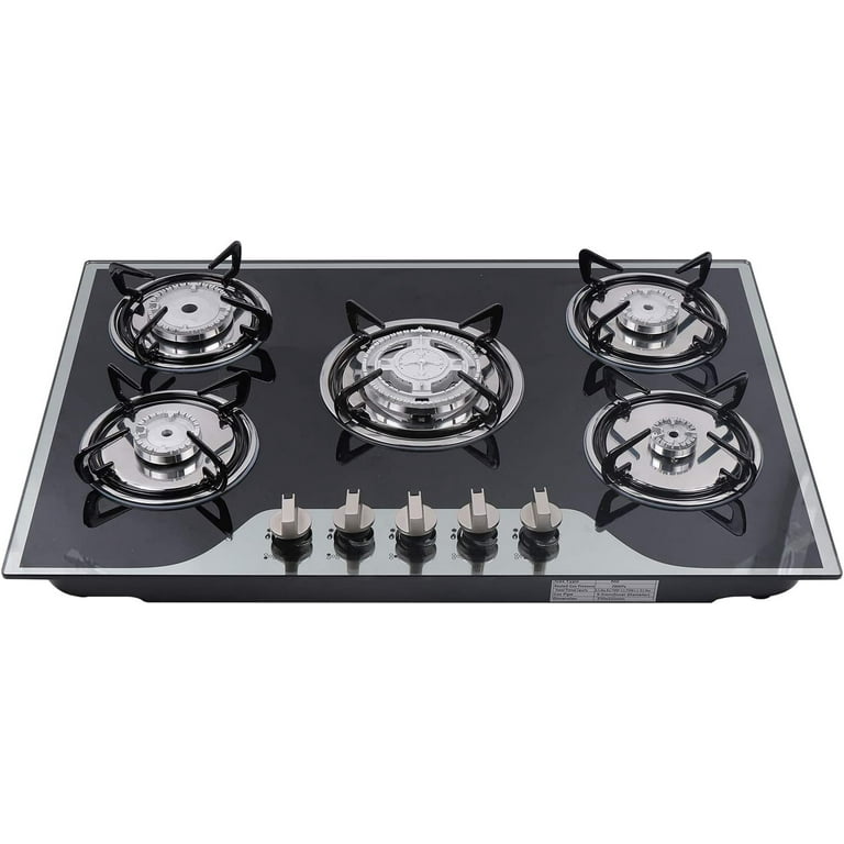 Miumaeov 24 Holes High Pressure Gas Stove Wok Burner Cast Iron Camping for  Outdoor Indoor Portable 