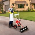 thumbnail image 1 of Miumaeov Gas Power Sweeper 43CC 1.7HP Sweeping Broom for Lawn Carpet Artificial Grass Brush Sweeper with Gearbox and Height-Adjustable Handle Snow Cleaning Machine, 1 of 11