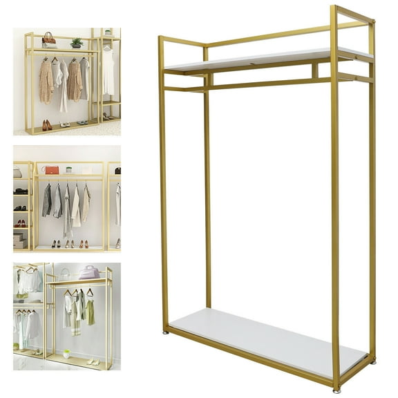 Miumaeov Gold Wardrobe Hanger for Clothes Storage, Gold