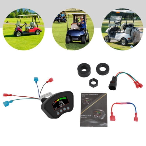 Miumaeov Golf Cart Keyless Ignition Switch One-Button Start Switch For Golf Cart Club Car