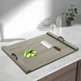 thumbnail image 1 of Miumaeov Grey Wood Stove Top Cover 30''x22" Multifunction Noodle Board Stove Cover For Gas Stove and Electric Stove, 1 of 16