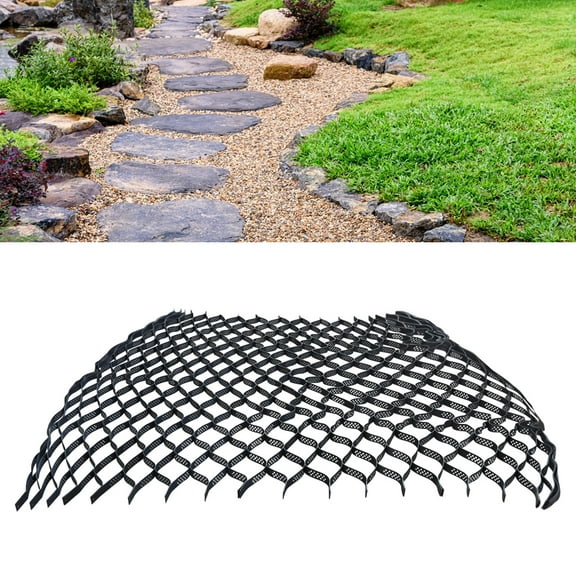 Miumaeov Ground Grid Paver Geocell Grid Expansion& Foldable Gravel Stabilizer Grid for Shed Base Driveway Slope & Grass Walkway
