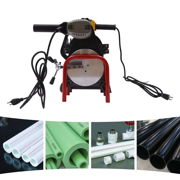 Miumaeov HDPE Pipe Fusion Welder 2 Clamps 63-200MM Manual PE HDPE Fitting Pipe Welder Too
