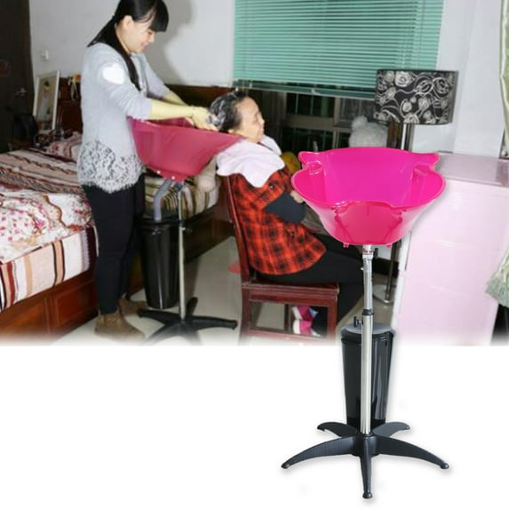 Miumaeov Hair Washing Sink Portable Height Adjustable Salon Deep Shampoo Basin Sink Hair Washing Bowl with Drain Hose for Home Barber Shop Beauty Salon Spa Equipment