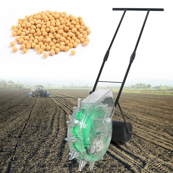 Miumaeov Hand-Push Roller Seeder Manual Seeding Fertilizer Applicator Corn Cotton Soybean Peanut Planter