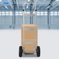 thumbnail image 1 of Miumaeov Hand Truck 400/500 Lbs Dolly Cart Heavy Duty Steel Hand Cart with Telescoping Handle Rolling Hand Truck with Wheels for Warehouse Supermarket, 1 of 11