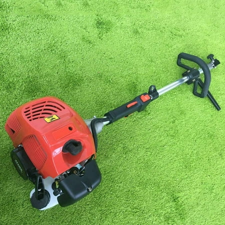Miumaeov Handheld Power Sweeper, 52CC 2.3HP 1.8M 2 Stroke Gas Power Broom Cleaning Driveway Tools High Performance Cleaner