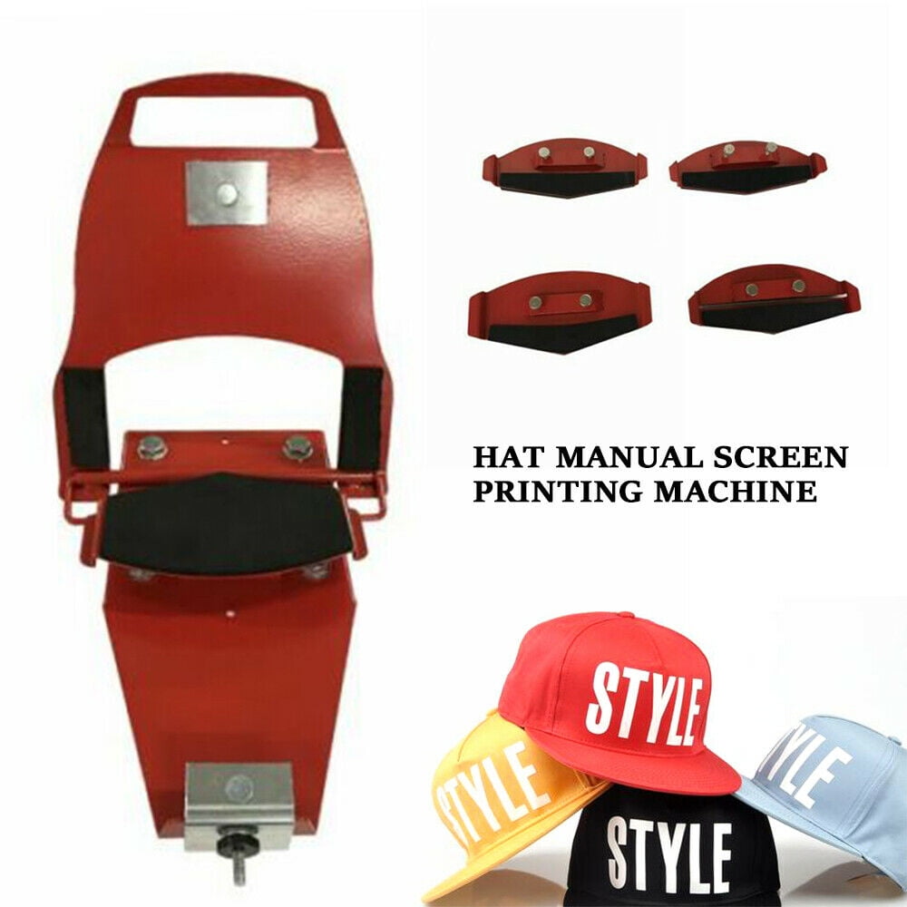 Miumaeov Hat Screen Printer Hat Silk Screen Printing Machine Multi Color Printer with Standard Platen Machine Hat Champ Printer for All Type Hat Caps 6x3.37"