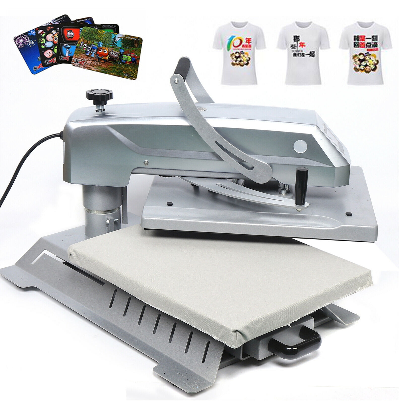 Miumaeov Heat Press Machine Pull-Out Type Shaking Head Heat Press Machine 16“x20 Enhanced T-Shirt Heat Press Machine Swing Away Magnetic Semi-Auto Design Heat Press Machine