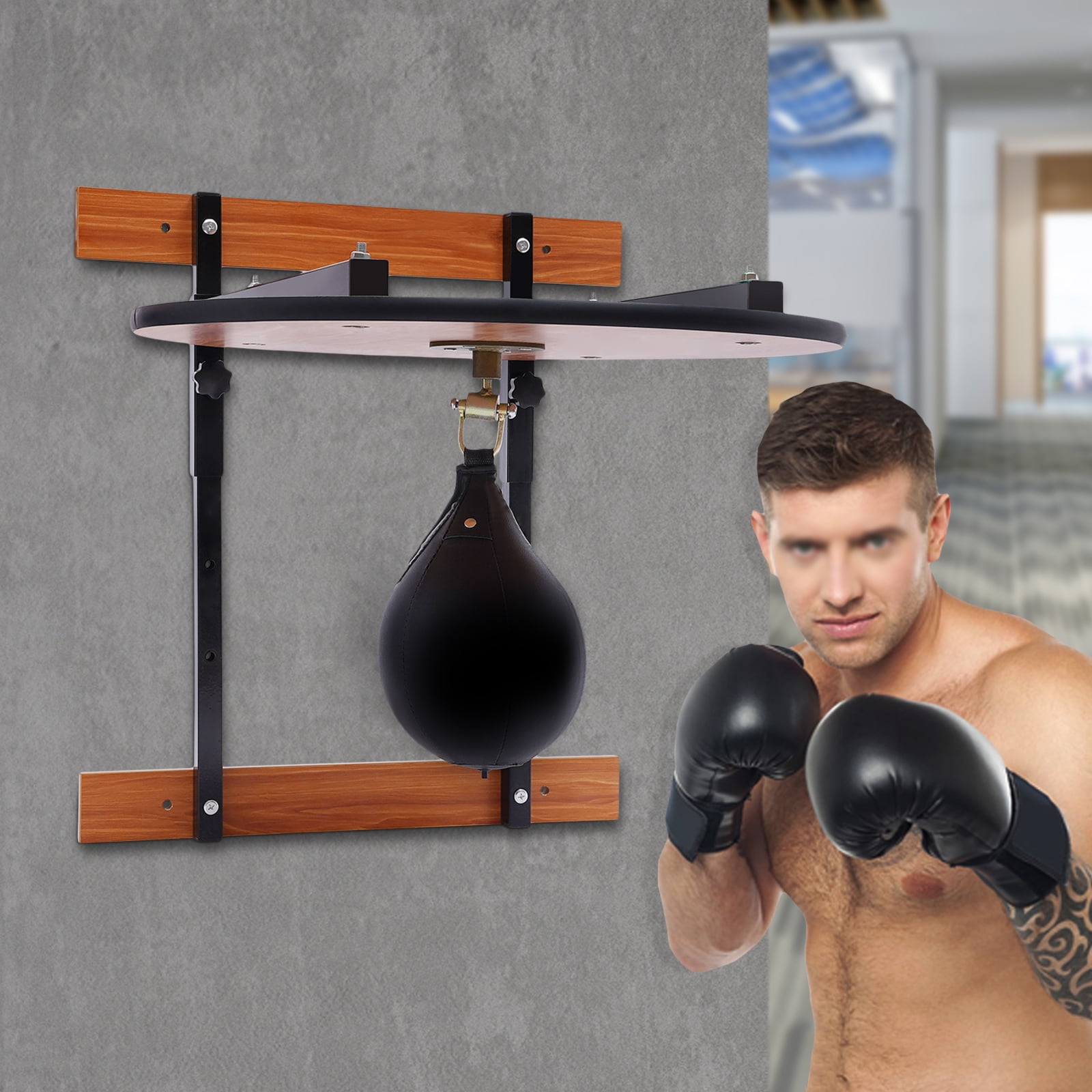 Miumaeov Wall Mounted Boxing Machine, Adjustable Speed Bag