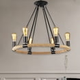 thumbnail image 1 of Miumaeov Hemp Rope Chandelier Retro Kitchen Island Pendant Light Fixture Farmhouse Hanging Light for Living Room Bar Bedroom (6 Heads), 1 of 6