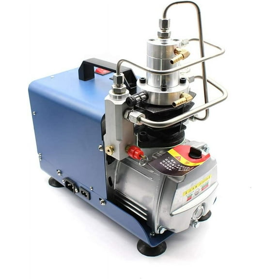 Miumaeov High Pressure Air Compressor Pump,Adjustable Control 110V 30Mpa Electric Air Pump Air Rifle PCP 4500PSI Paintball Fill Station for Fire Fighting and Diving