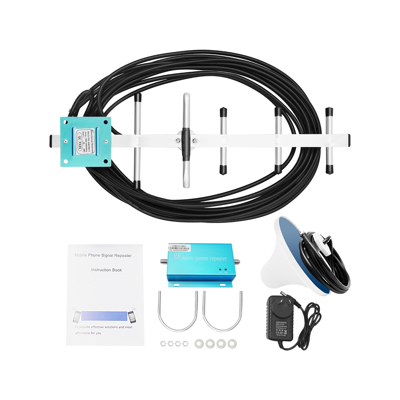 Miumaeov Home Cell Phone Signal Booster, CDMA 849MHZ Verizon Signal Booster 4G LTE 5G Cell Phone Bo-Oster C-ell Ph-one Sig-nal Boo-Ster Amplifier Extender to Boost Voice and Data