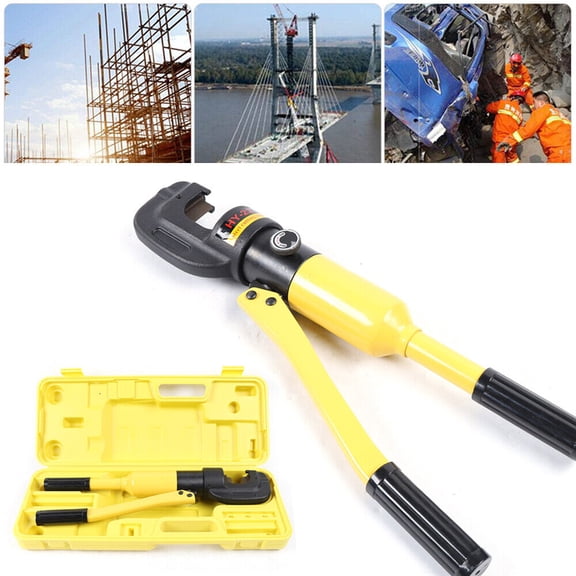 Miumaeov Hydraulic Rebar Cutter Cuts 1/4" - 7/8" 4 mm to 22mm Concrete Construction Tool 13Ton Handheld Rebar Cutter with Portable Box Steel Bolt Chain Cutting Tool