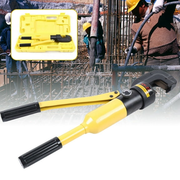Miumaeov Hydraulic Rebar Cutter, Pro Hydraulic Rebar Cutter Handheld Steel Bolt Cutting Tool 12 Ton HY-22 4-22mm
