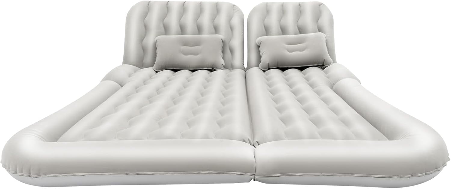 Miumaeov Inflatable Car Air Mattress Back Seat Bed,Foldable Air Mattress Bed  Inflatable Pump, 661lb Load Max for Camping, Travel