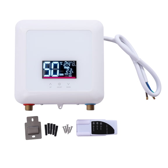 Miumaeov Instant 110 Volts 5500W Water Heater for Kitchen, 5.5KW Capacity with Remote Control