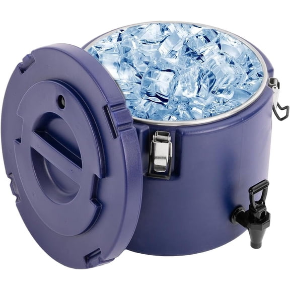Miumaeov Insulated Beverage Cooler 5.3 Gallon, Dispenser with Stainless Steel Interior and Spout, Portable Sports Cooler